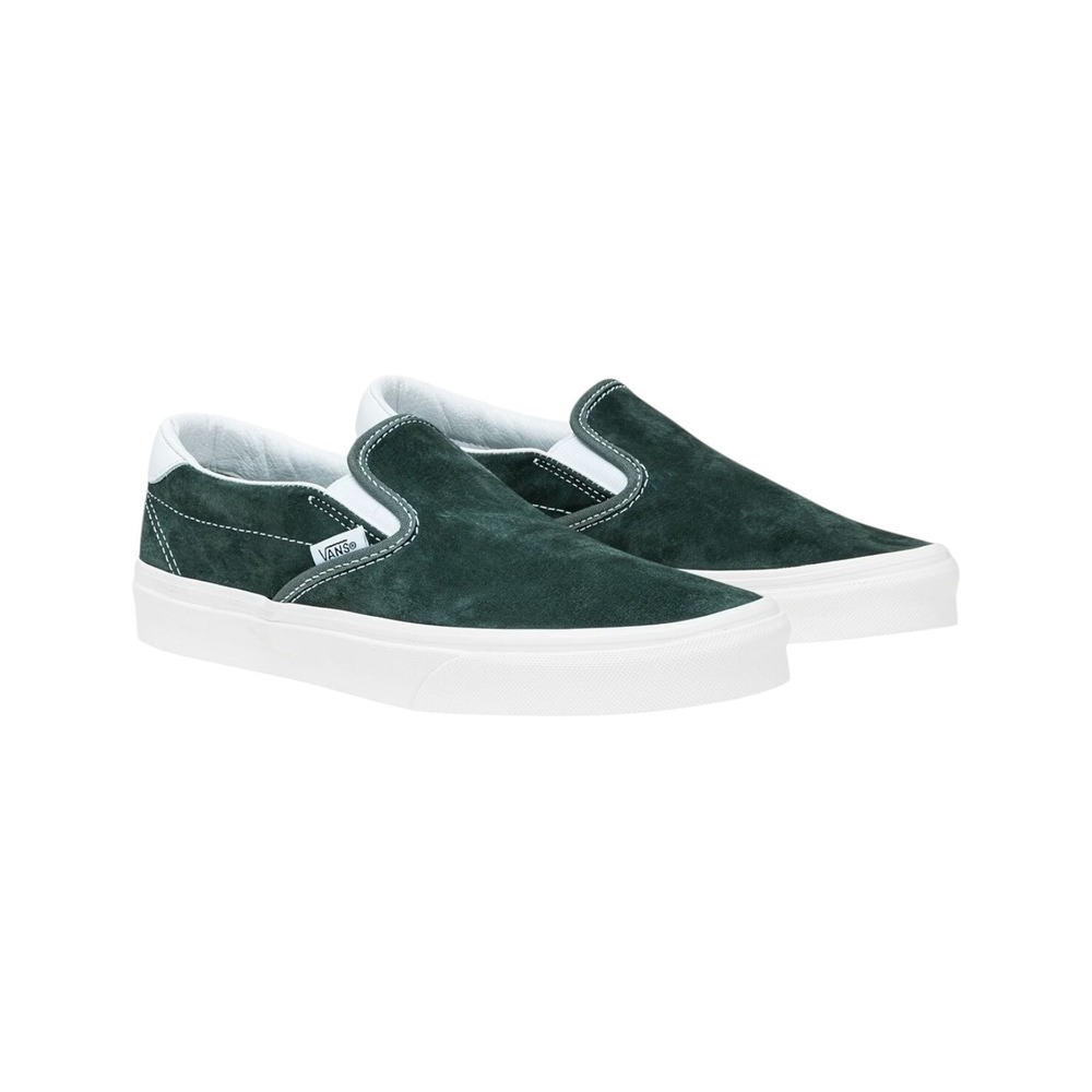 Vans Slip-On 98 Mens 10 Jungle Green New Premium Pig Suede Sneakers VN000D5AEPW